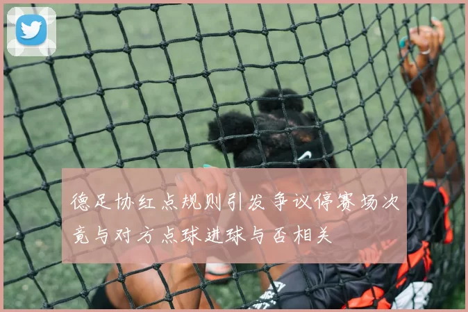 德足协红点规则引发争议停赛场次竟与对方点球进球与否相关